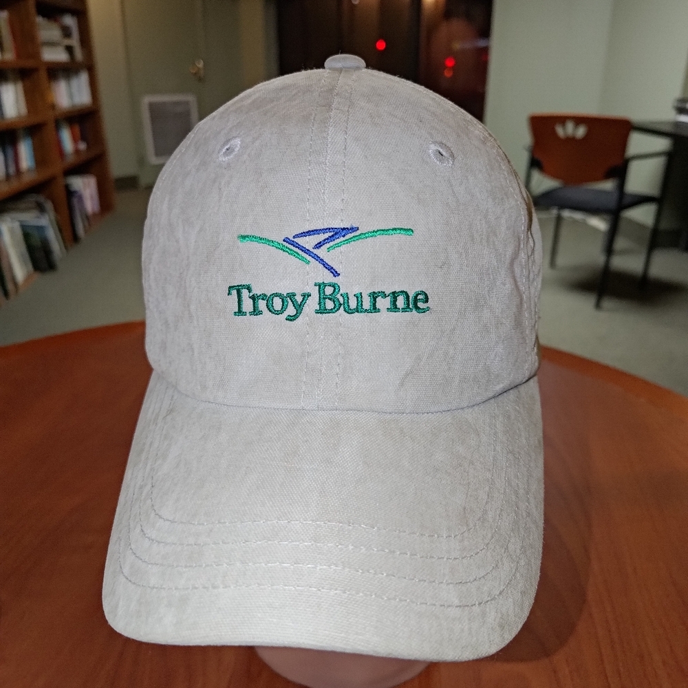 Troy Burne Signature Course Embroidered Flag Logo Strapback Golf Hat Cap